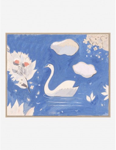 Swan in Lake Print by Paule Marrot en ligne des produits 