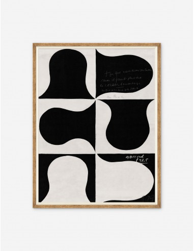 Black and White Abstract Series A Print by Paule Marrot suggérées chez