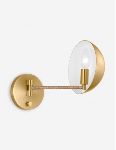 Balleroy Sconce by Christiane Lemieux, Burnished Brass à prix réduit toute l'année