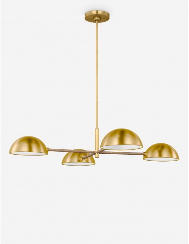 Balleroy Chandelier by Christiane Lemieux, Burnished Brass 36.75""Dia Livraison rapide