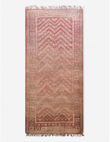 Vintage Moroccan Hand-Knotted Wool Rug No. 50, 6'4 x 15'3" 50% de réduction en Octobre 2024