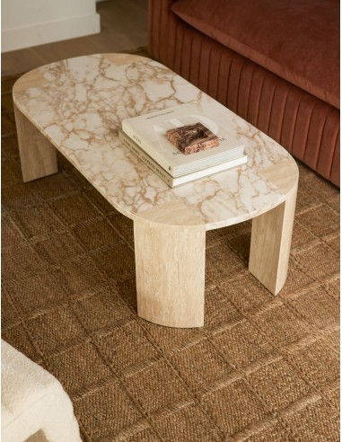 Mahoe Oval Coffee Table by Carly Cushnie Voir les baskets