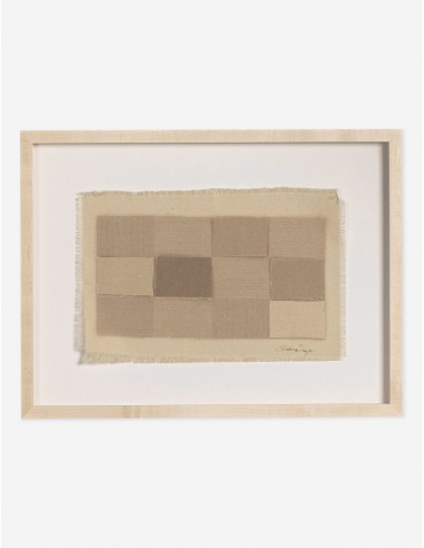 Checkered Earth Tones Wall Art by Shaina Page chez Cornerstreet bien 