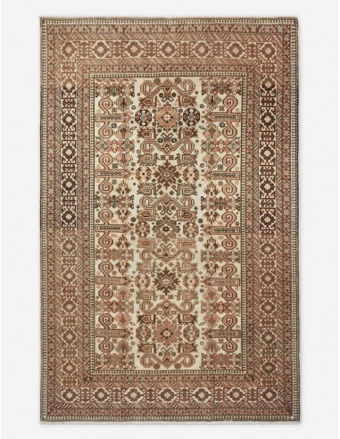 Vintage Turkish Hand-Knotted Wool Rug No. 237, 4'8" x 7' hantent personnes