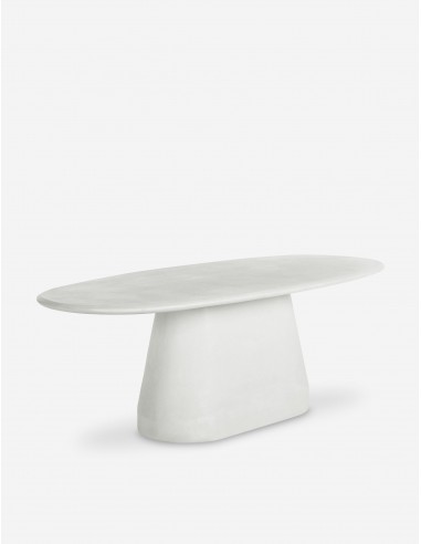 Aker Indoor / Outdoor Oval Dining Table, Ivory Jusqu'à 80% De Réduction