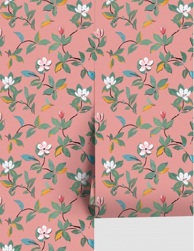 Magnolias Wallpaper by Paule Marrot 50% de réduction en Octobre 2024