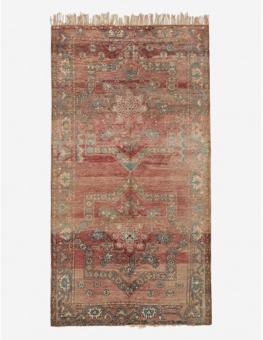 Vintage Moroccan Hand-Knotted Wool Runner Rug No. 4, 5'8" x 11'1" Paris Déstockage Promo