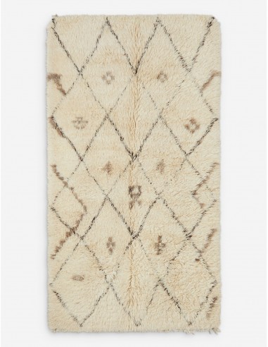 Vintage Moroccan Hand-Knotted Wool Rug No. 14, 5'1" x 9'3" votre