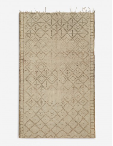 Vintage Moroccan Hand-Knotted Wool Rug No. 16, 5'5" x 9'5" votre restaurant rapide dans 