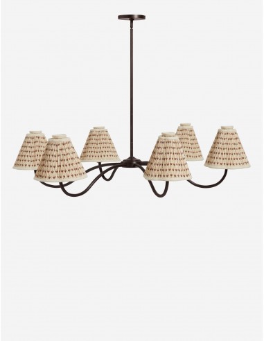 Jordan Chandelier, Poiret and Antique Bronze 52"Dia Pour