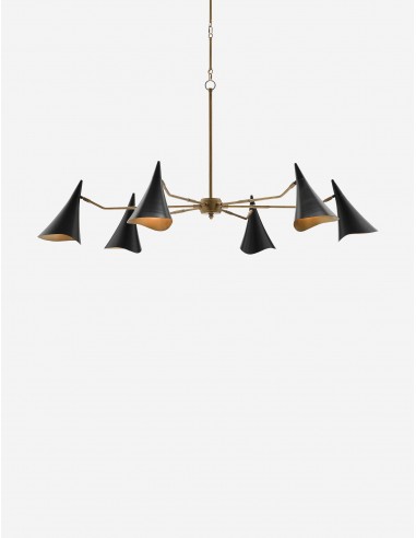 Kadida Chandelier, Antique Brass 62"Dia Dans la société mordern