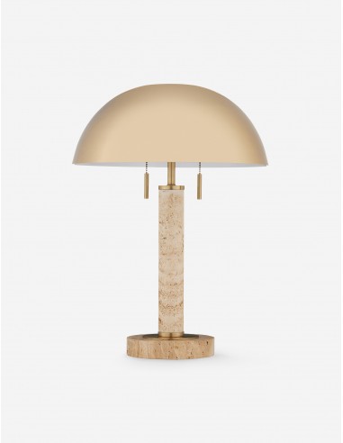 Cerelia Table Lamp, Natural Travertine sur le site 