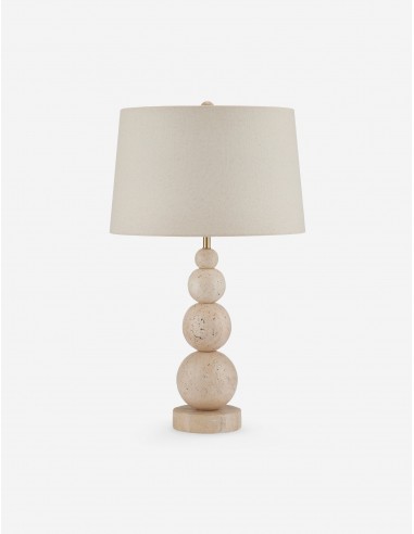 Clemma Table Lamp, Natural Travertine en ligne des produits 