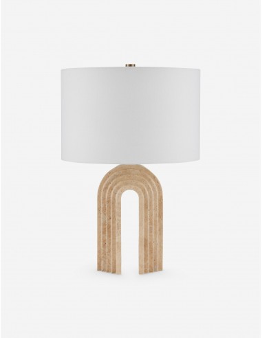 Jamari Table Lamp, Natural Travertine pas cheres