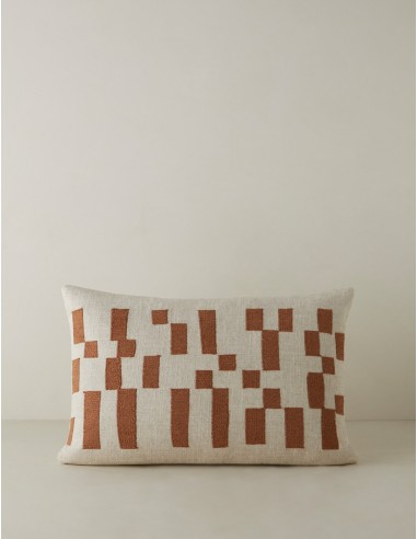 Mosaic Embroidered Pillow by Élan Byrd sur le site 