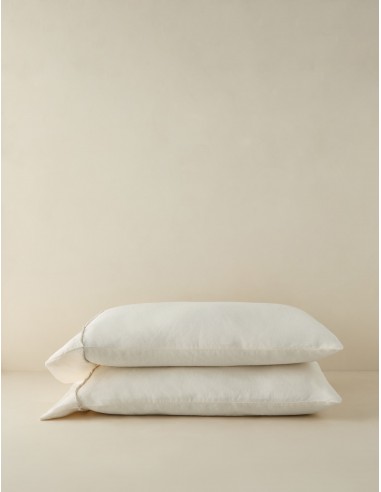 Yuka Linen Bamboo Pillowcases (Set of 2) by DISC Interiors Paris Déstockage Promo