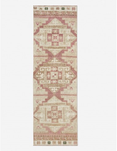 Vintage Turkish Hand-Knotted Wool Runner Rug No. 137, 3' x 9'5" Amélioration de cerveau avec