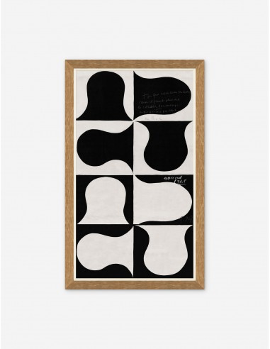 Black and White Abstract Series A Long Print by Paule Marrot store