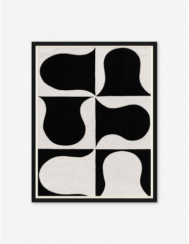 Black and White Abstract Series B Print by Paule Marrot pour bénéficier 